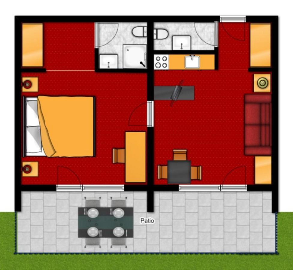 Superior One-Bedroom Apartment Terrace